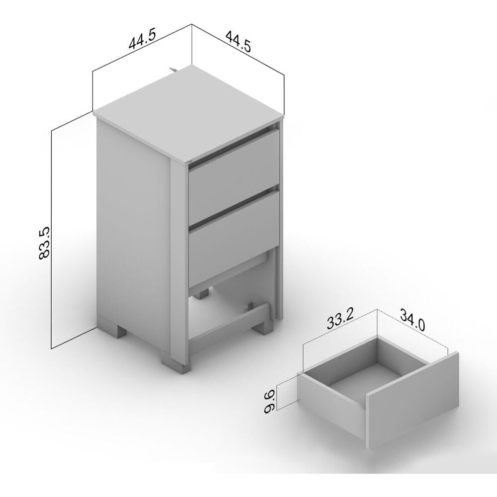 C&oacute;moda Vekka Home Comoda Coimbra / 3 Cajones image number 1.0