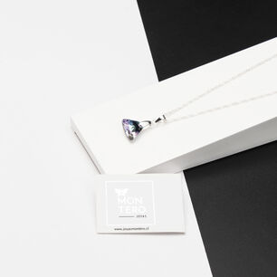 Collar Trinidad Cristales Genuinos Vitral Light