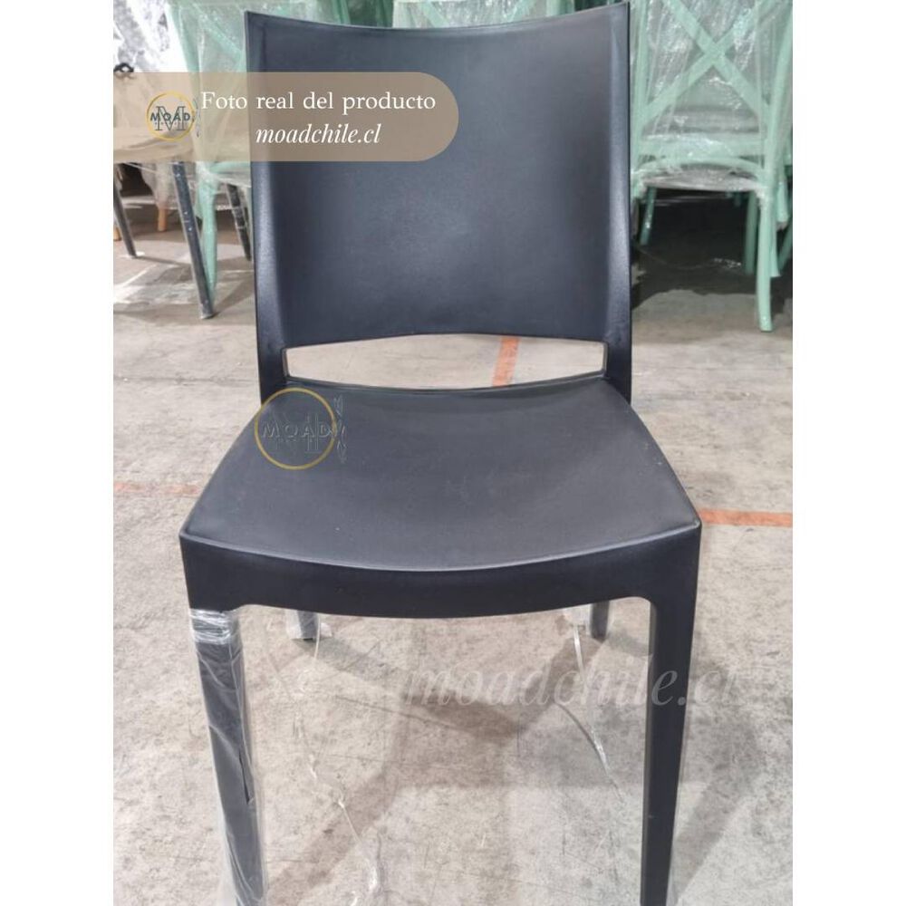 Pack 4 Sillas De Exterior Restaurant Negra image number 2.0