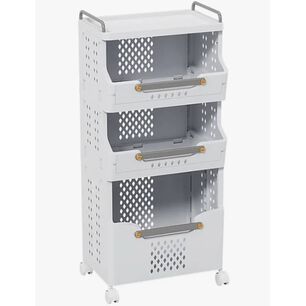 Cesta De Ropa Con Ruedas Cajas Organizador Para Ba&ntilde;o