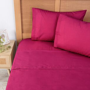 Sabana 144 Hilos King Fucsia