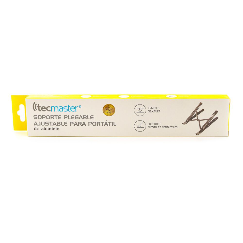 Soporte Port&aacute;til Alzador Aluminio Para Notebook Y Tablet Tecmaster image number 5.0
