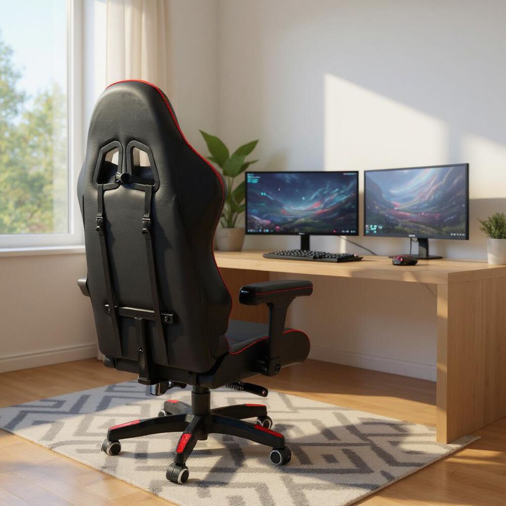 Silla Gamer Reclinable - Color Rojo image number 3.0