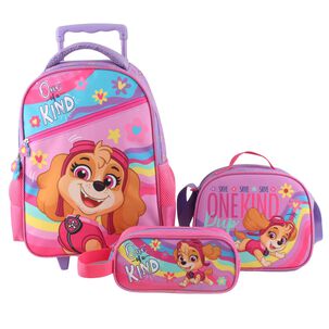 Pack 3 Piezas Mochila Carro Lonchera Estuche Infantil Niños