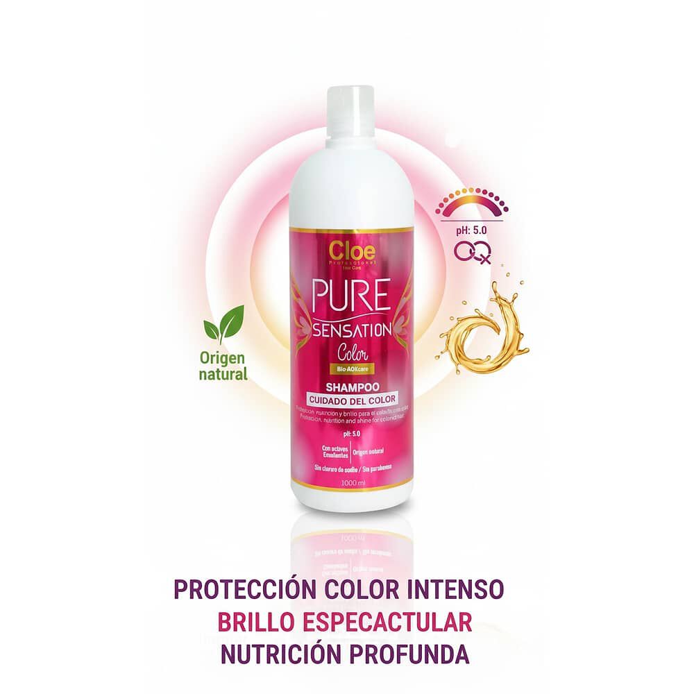 Shampoo Pure Sensation Color Cloe 1000ml image number 2.0