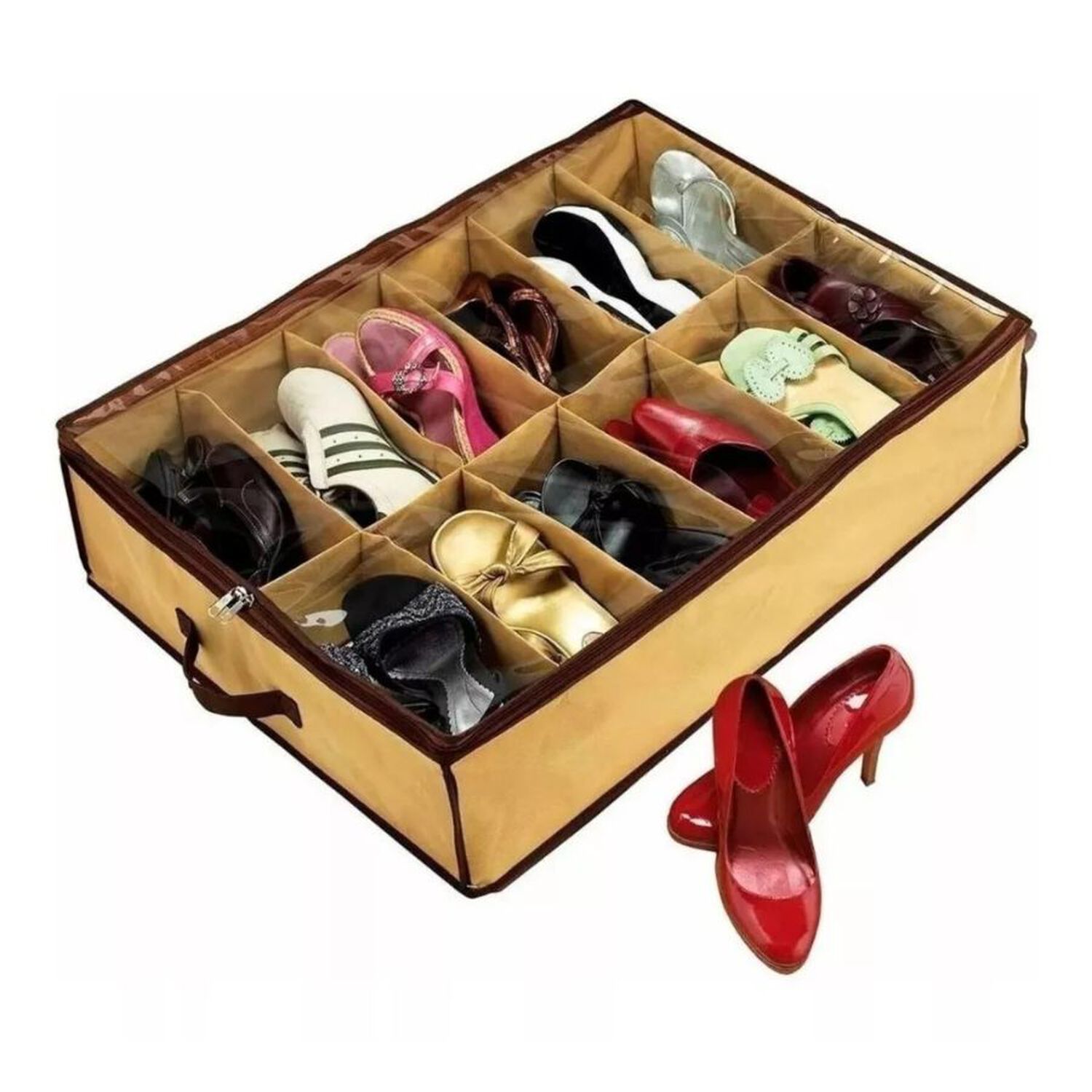 Zapatero Organizador De Zapatos Multiuso 12 Compartimientos image number 4.0