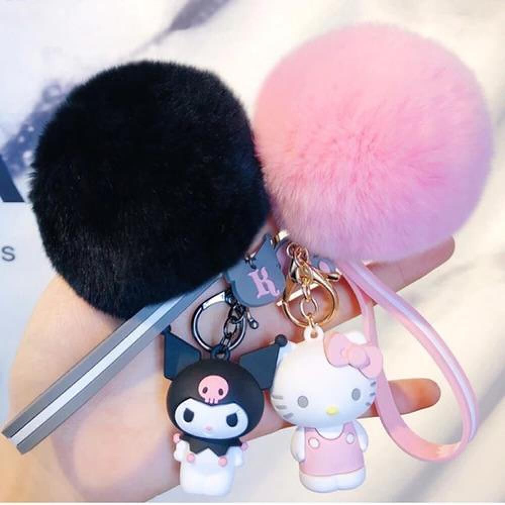 Llavero De Pompom Bebe Unicornio Kawaii image number 1.0