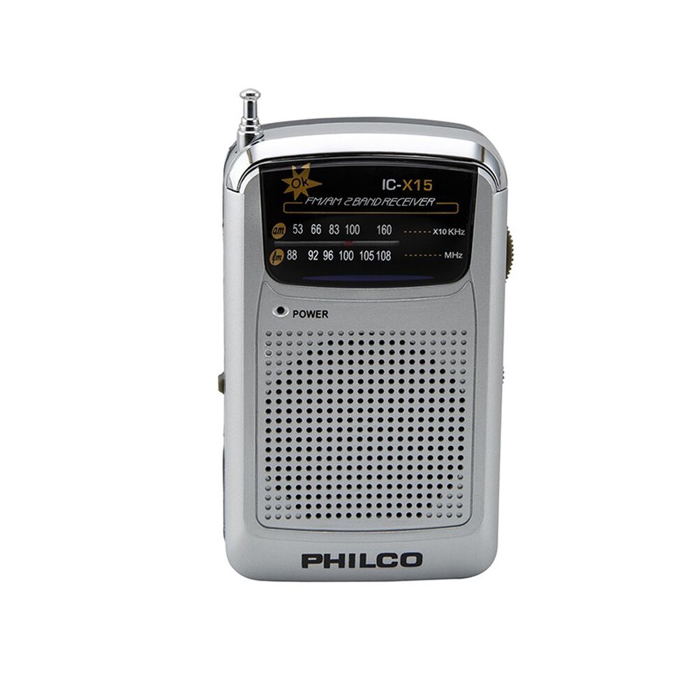 Radio Port&aacute;til A Pilas Fm Am Con Aud&iacute;fonos Philco image number 0.0