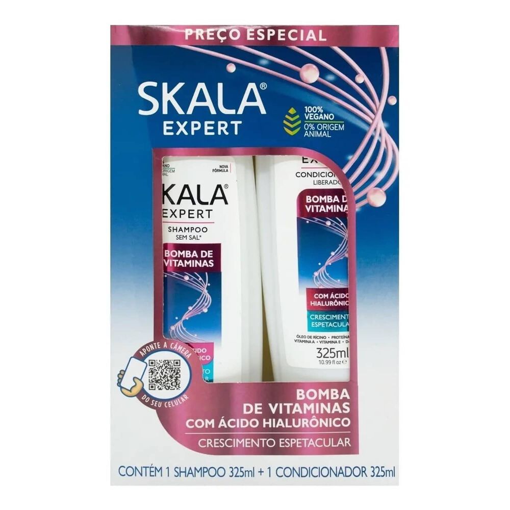 Kit Shampoo Y Acond Bomba De Vitaminas Skala Expert 650ml image number 2.0