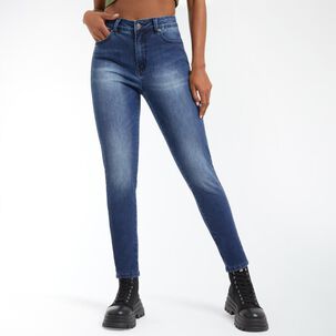 Jeans Focalizado Tiro Alto Skinny Mujer Rolly Go
