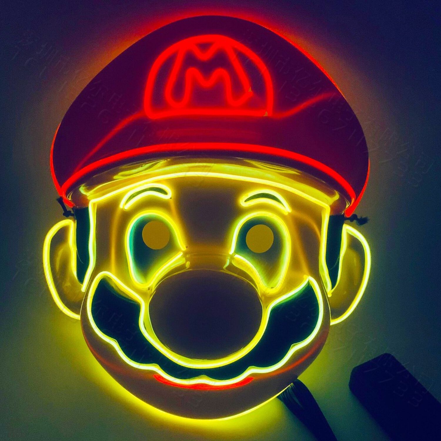 M&aacute;scara Accesorio Cosplay De Super Mario Led Para Fiesta image number 5.0