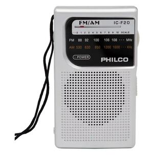 Radio De Bolsillo Retro Am Fm Gris Icf-20