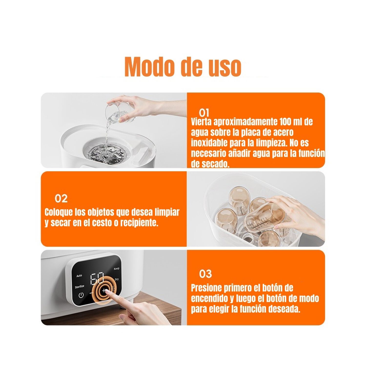 Esterilizador Y Secador El&eacute;ctrico Mamaderas By Lubabycas image number 3.0