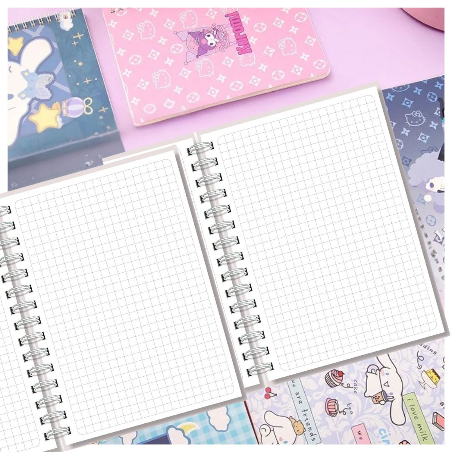Cuadernos Universitarios Kuromi Surtidos 100 Hojas (1 Unidad) image number 1.0