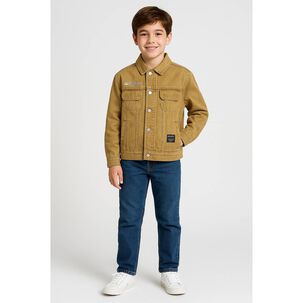 Chaqueta Mezclilla Ni&ntilde;o Look Urbano Y Funcional