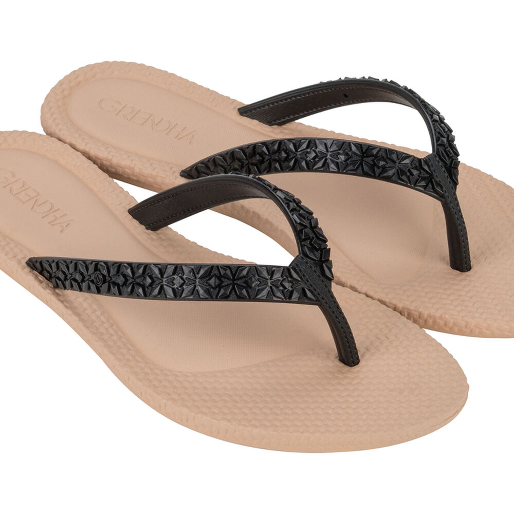 Sandalia Mujer Negro/beige Every Day Grendha image number 0.0