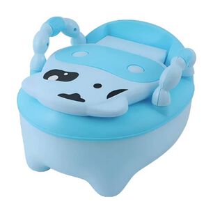 Pelela Para Ni&ntilde;os Vaquita Color Celeste Con Coj&iacute;n