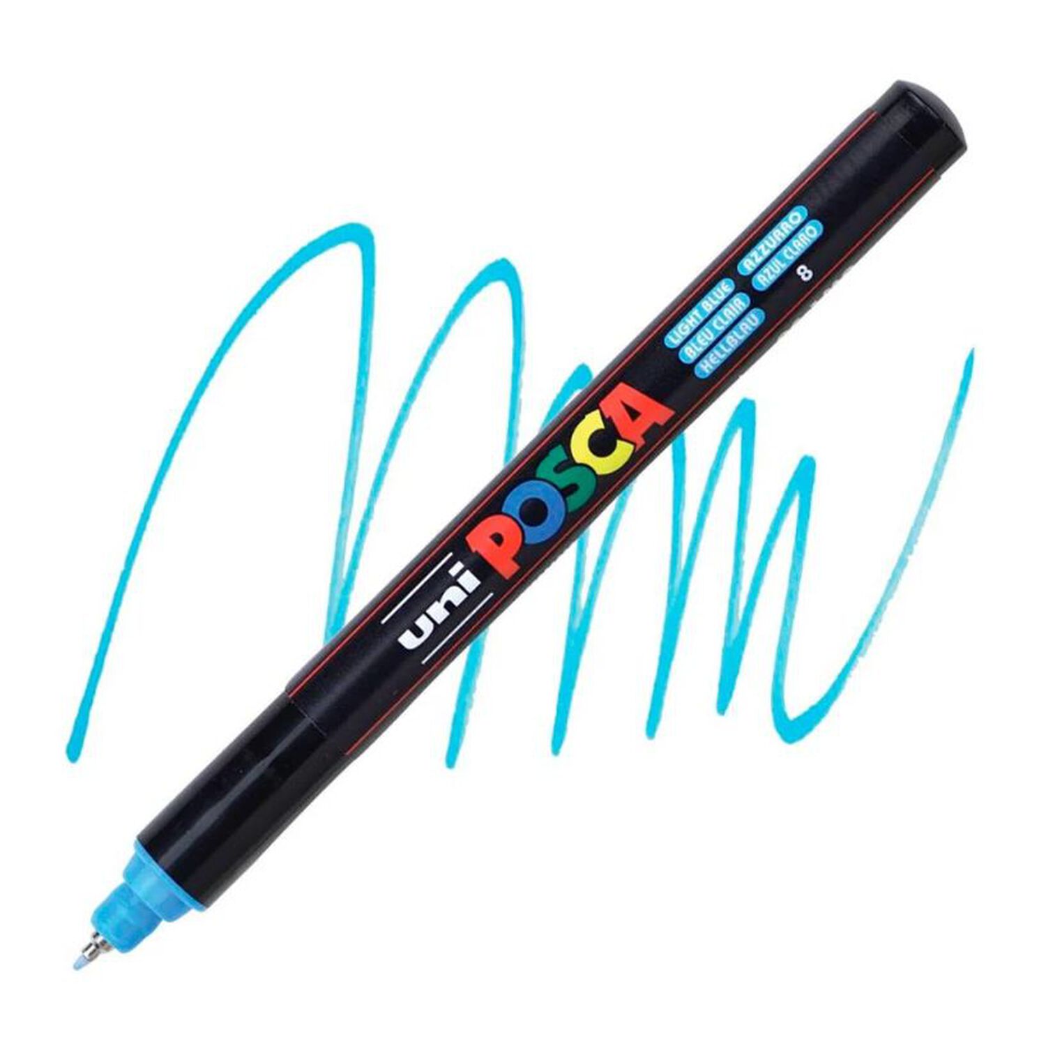 Marcador Acr&iacute;lico Azul Claro 1mr Posca image number 0.0