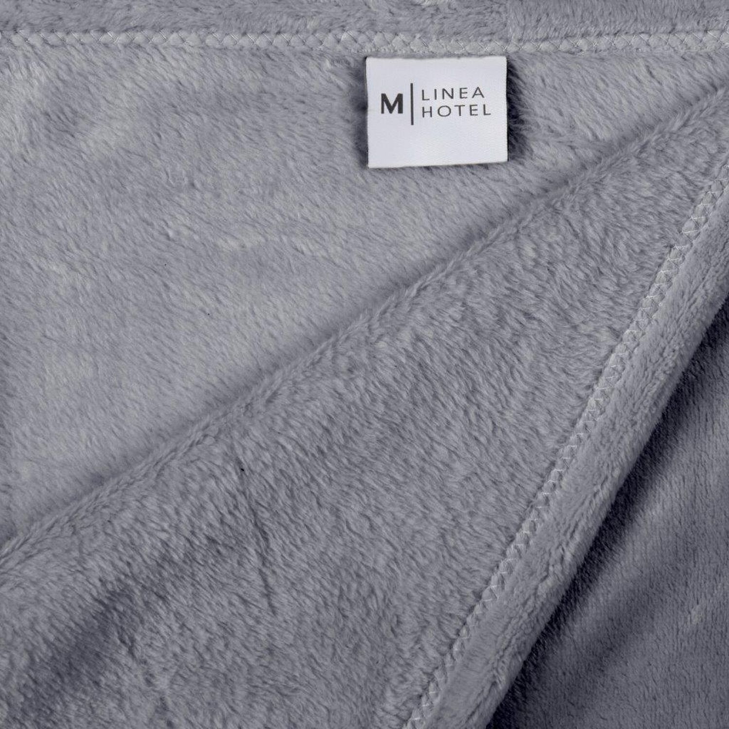 Frazada Flannel Linea Hotel 1.5 Plazas Gris image number 1.0