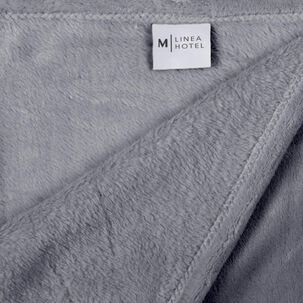 Frazada Flannel Linea Hotel 1.5 Plazas Gris