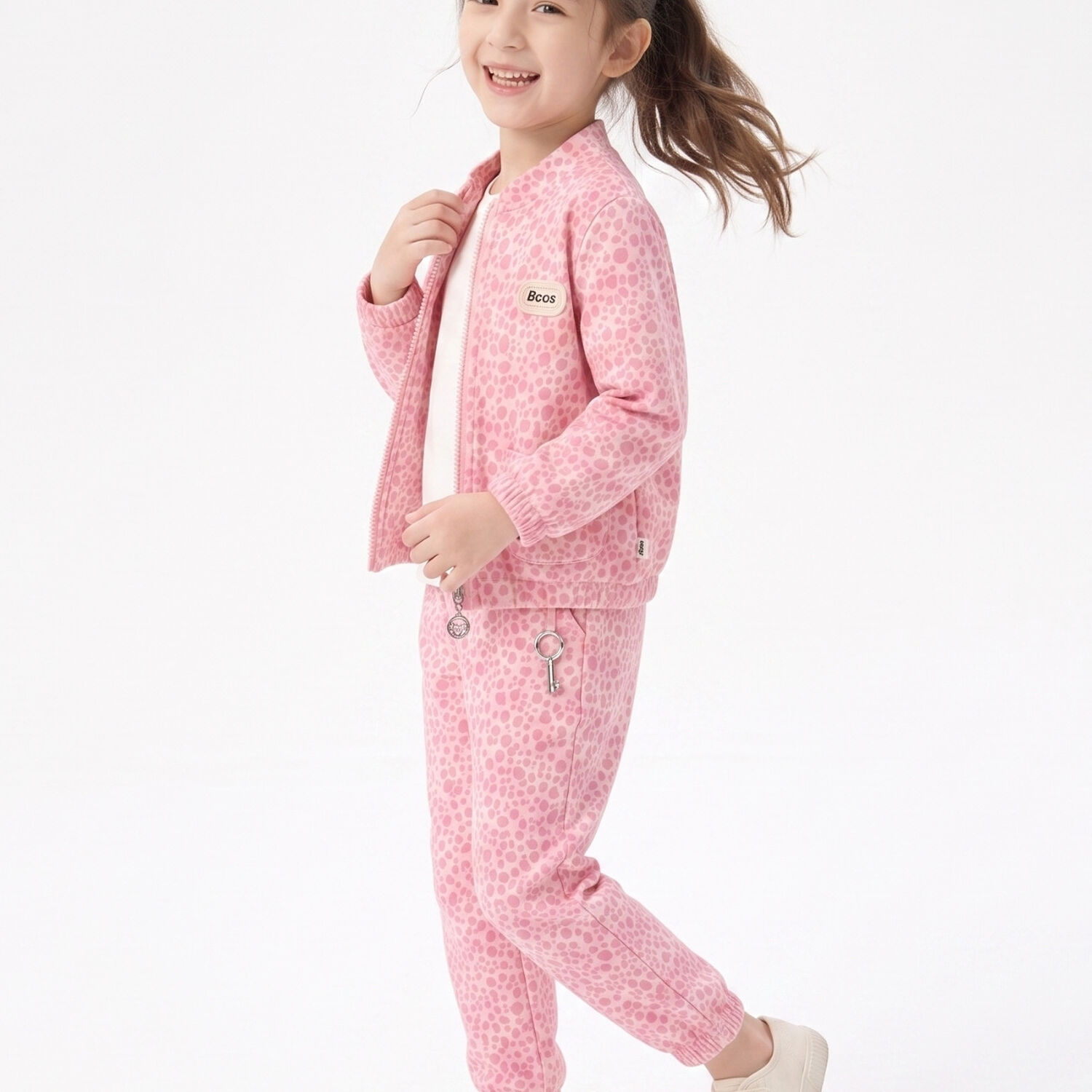 Conjunto Buzo Ni&ntilde;a Animal Print Leopardo Con Chaqueta image number 2.0
