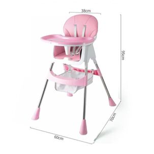 Silla Comedor Port&aacute;til Infantil 2 En 1 Plegable Verde