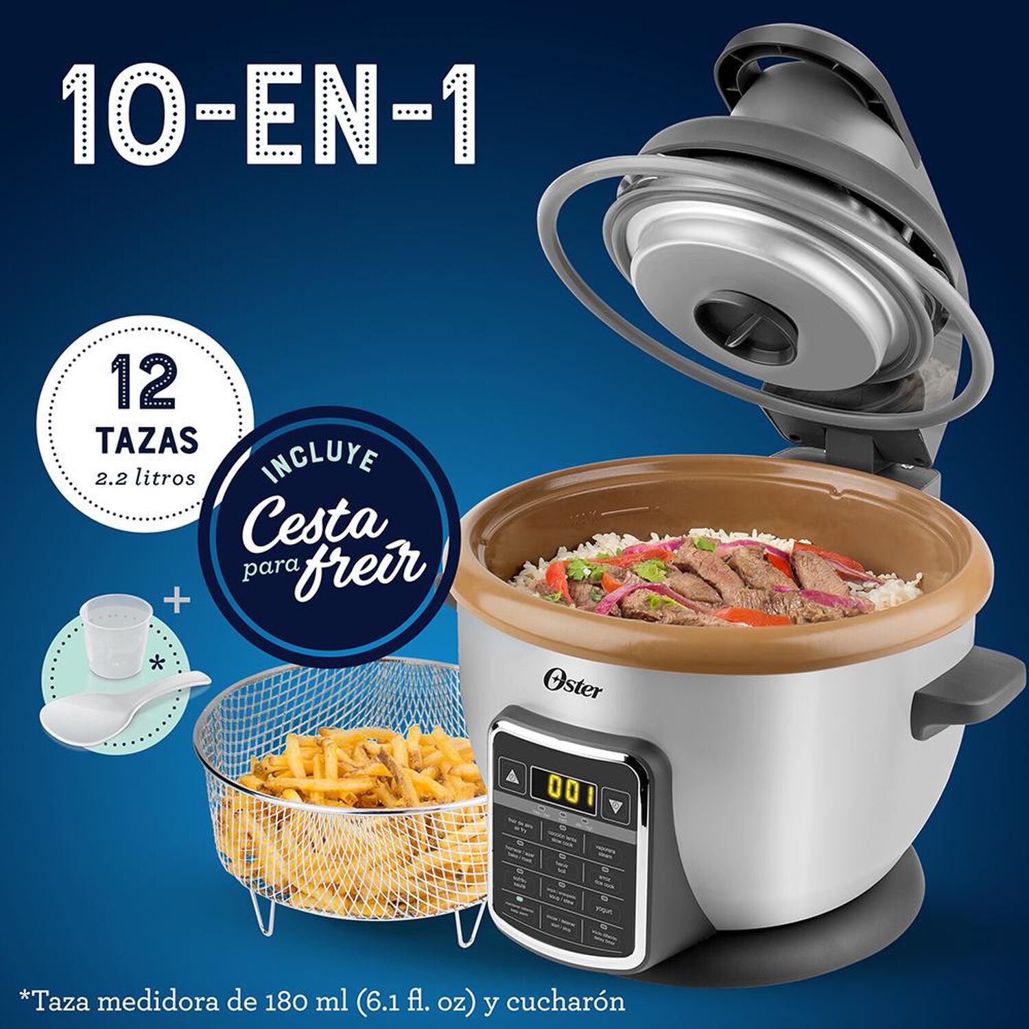 Arrocera con Freidora Oster CKSTRCAF22 / 2.2 Litros image number 2.0