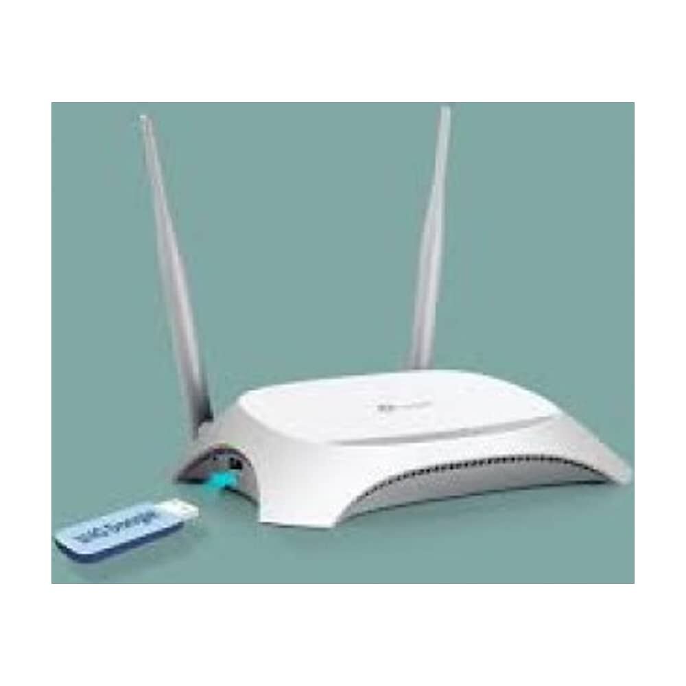 Enrutador Tplink N300 3g/4g, 2 Antenas Tl-mr3420, Inal&aacute;mbrico + Color Blanco, 110 V/220 V (bivolt) Agregar A Favoritos $ 36.326 image number 0.0