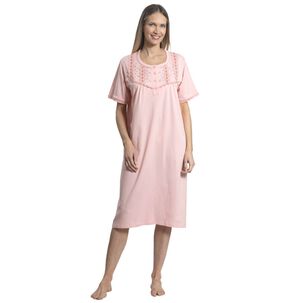 Camisa Algodón Con Pasacinta Y Bordado