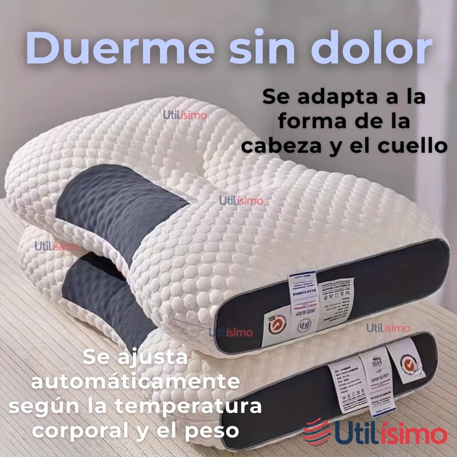 Almohada Ortop&eacute;dica Ergon&oacute;micas Para Cuello Y Cervical image number 6.0