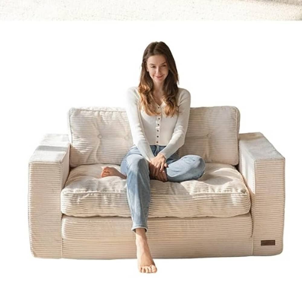 Sofa Cama 2 En 1 Convertible Plegable Espuma Densa image number 1.0