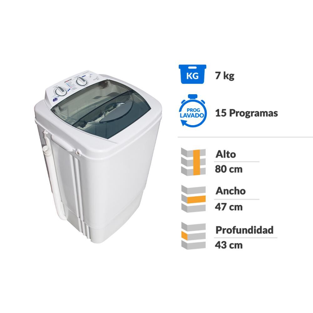 Lavadora Sindelen  LS-7100BL / 7 Kg image number 1.0