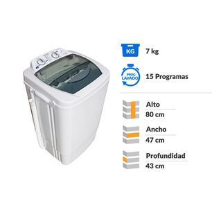 Lavadora Sindelen  LS-7100BL / 7 Kg