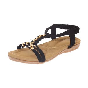 Sandalia Negro V&iacute;a Franca Art. 32110c31116black