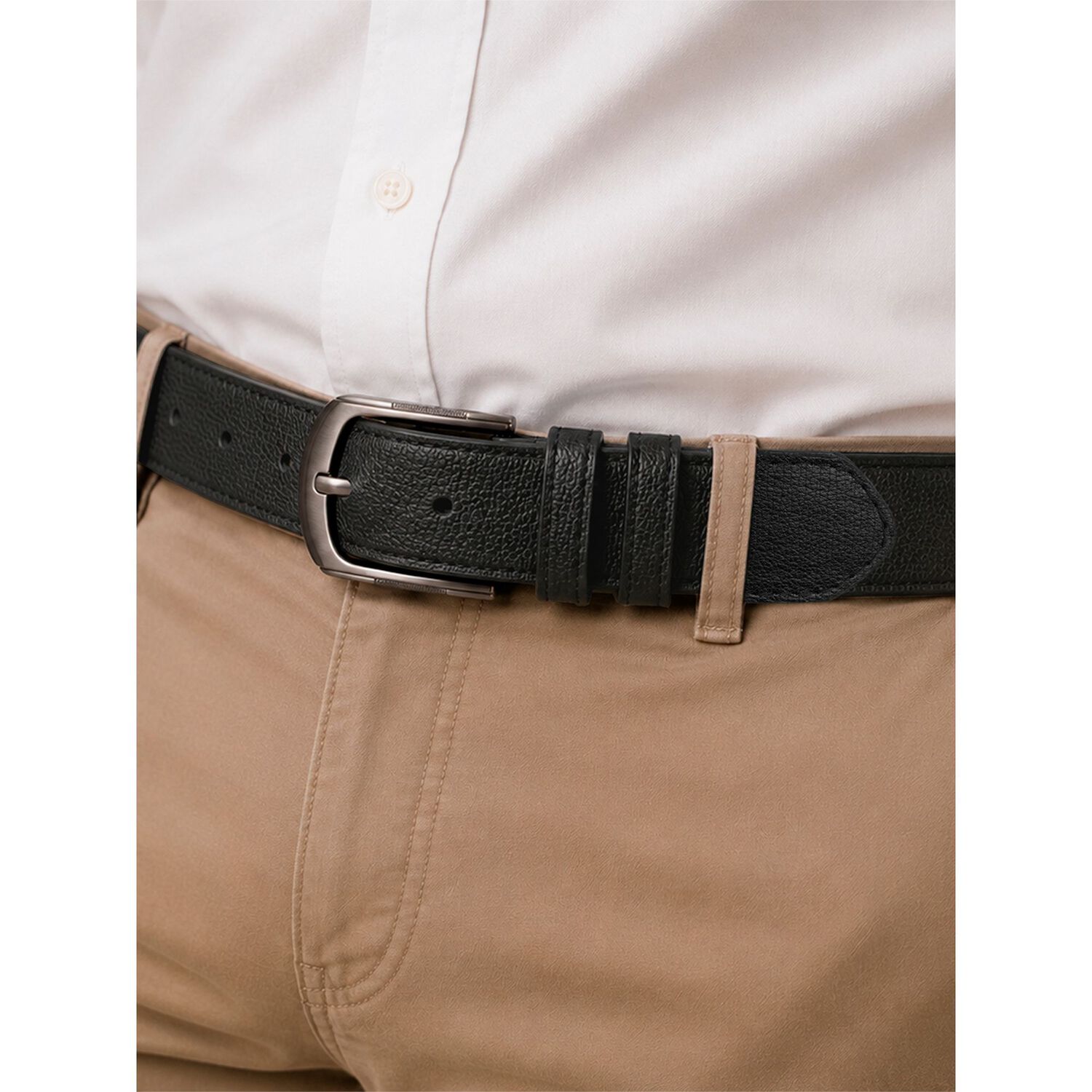 Cintur&oacute;n Hombre Jon Negro Carven image number 0.0