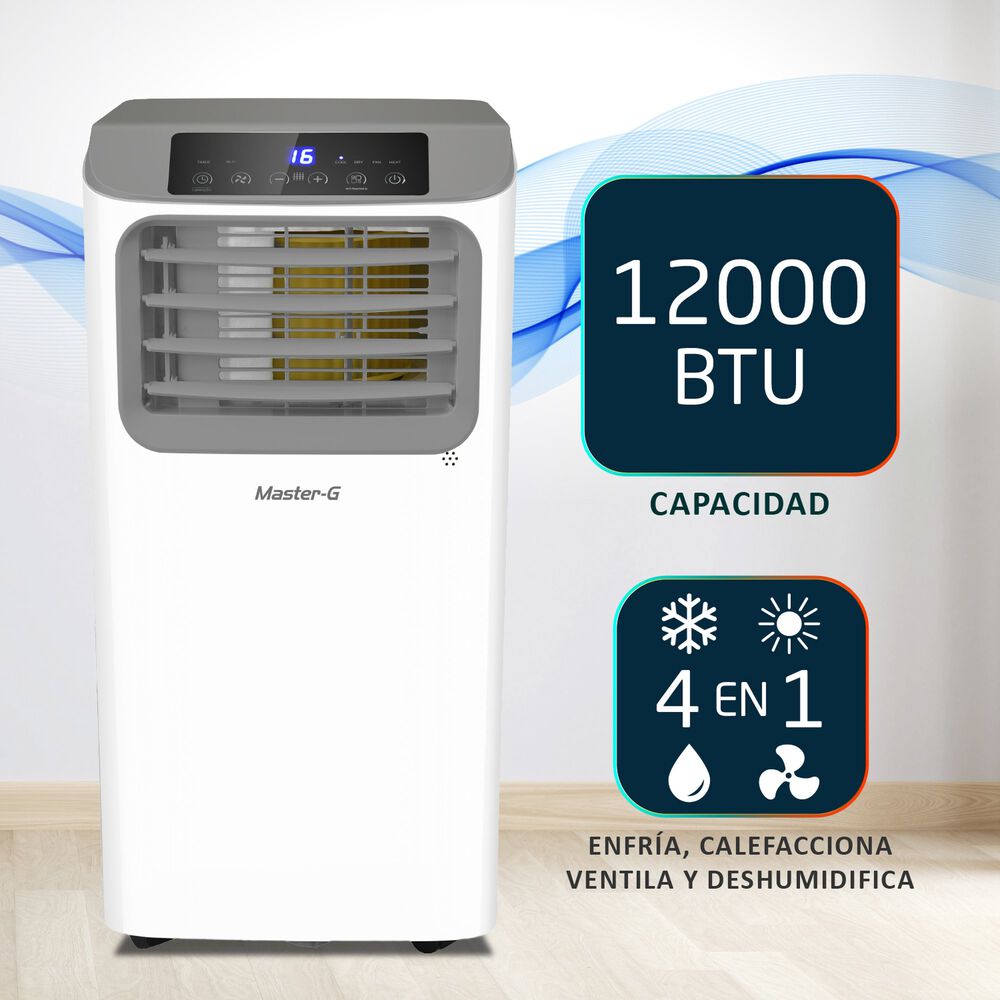 Aire Acondicionado Port&aacute;til Wifi 12000 Btu 4en1 Mgac12porwf image number 9.0