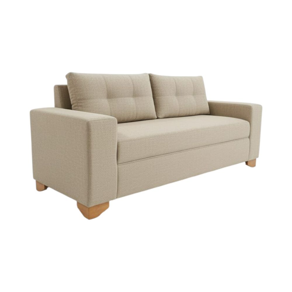 Sofa Paris Tres Cuerpos Lino Beige image number 1.0