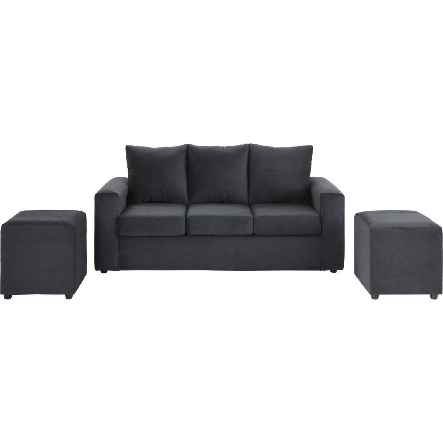Juego De Living Bodevir Kendy / 3 Cuerpos + 2 Pouf image number 1.0