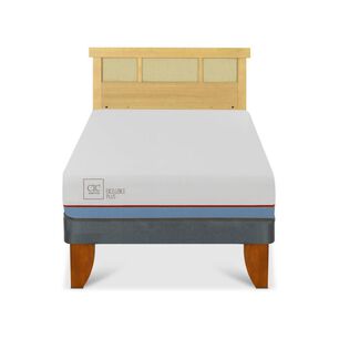 Cama Europea Cic Excellence Plus / 1.5 Plazas / Base Normal + Respaldo