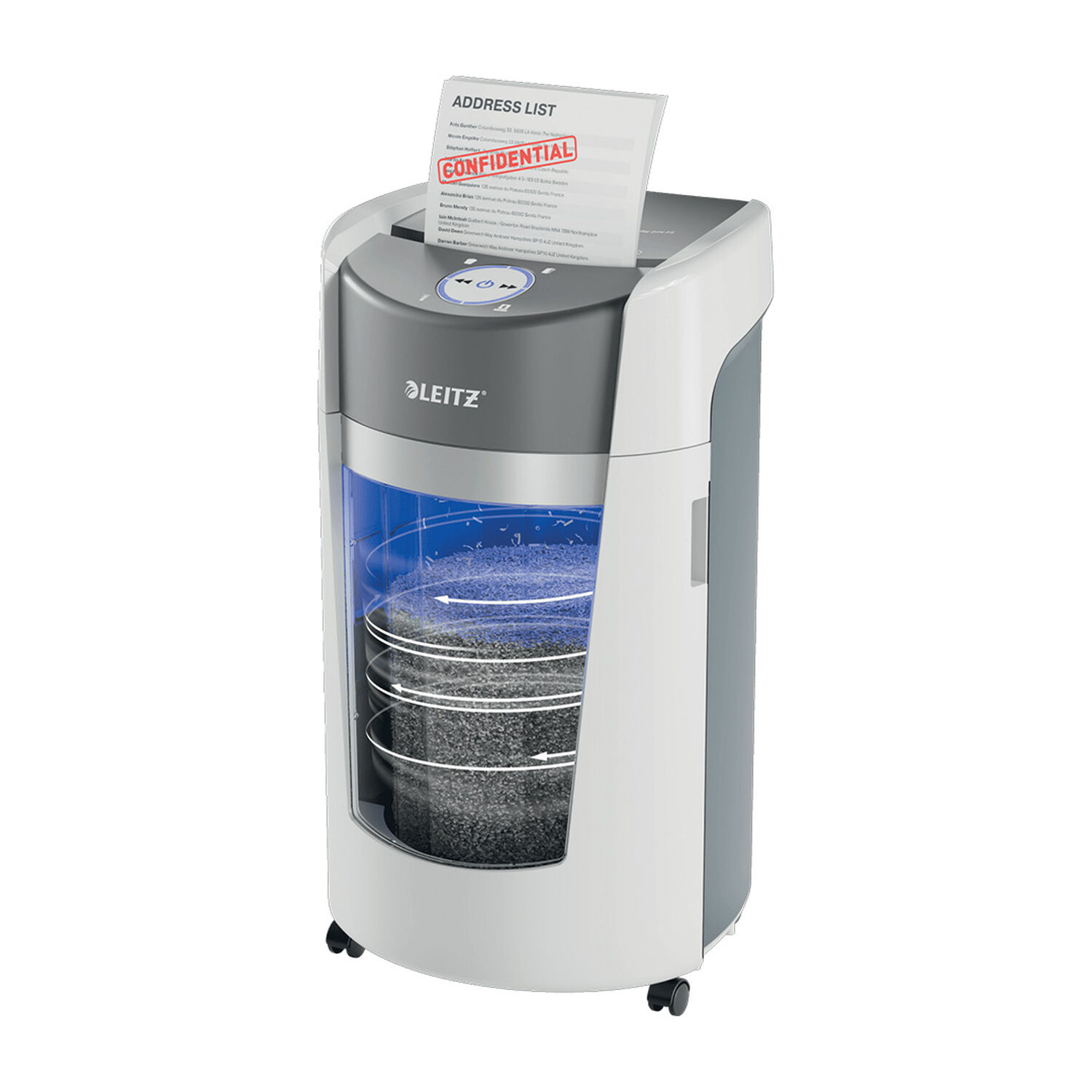 Trituradora Leitz Iq Optimax Office Microcorte P5 10 Hojas 35l image number 0.0