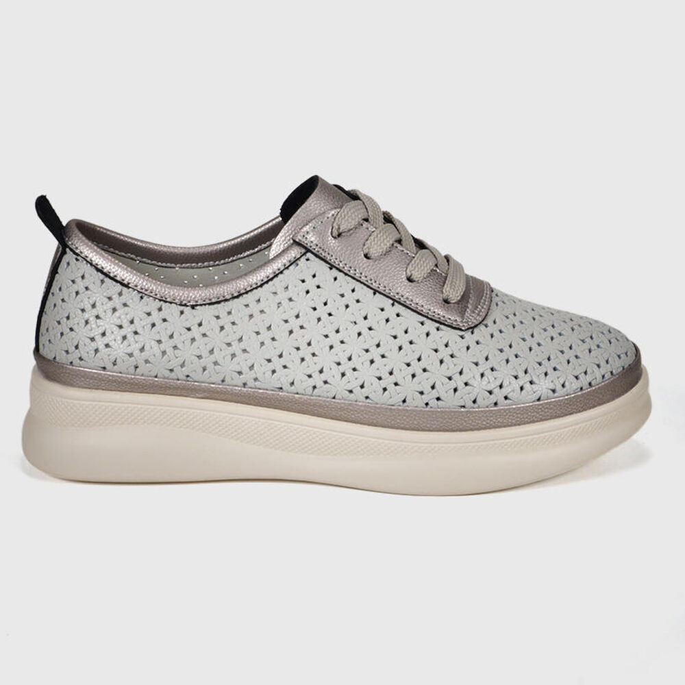 Zapatilla Cuero Jenaras Gris image number 1.0