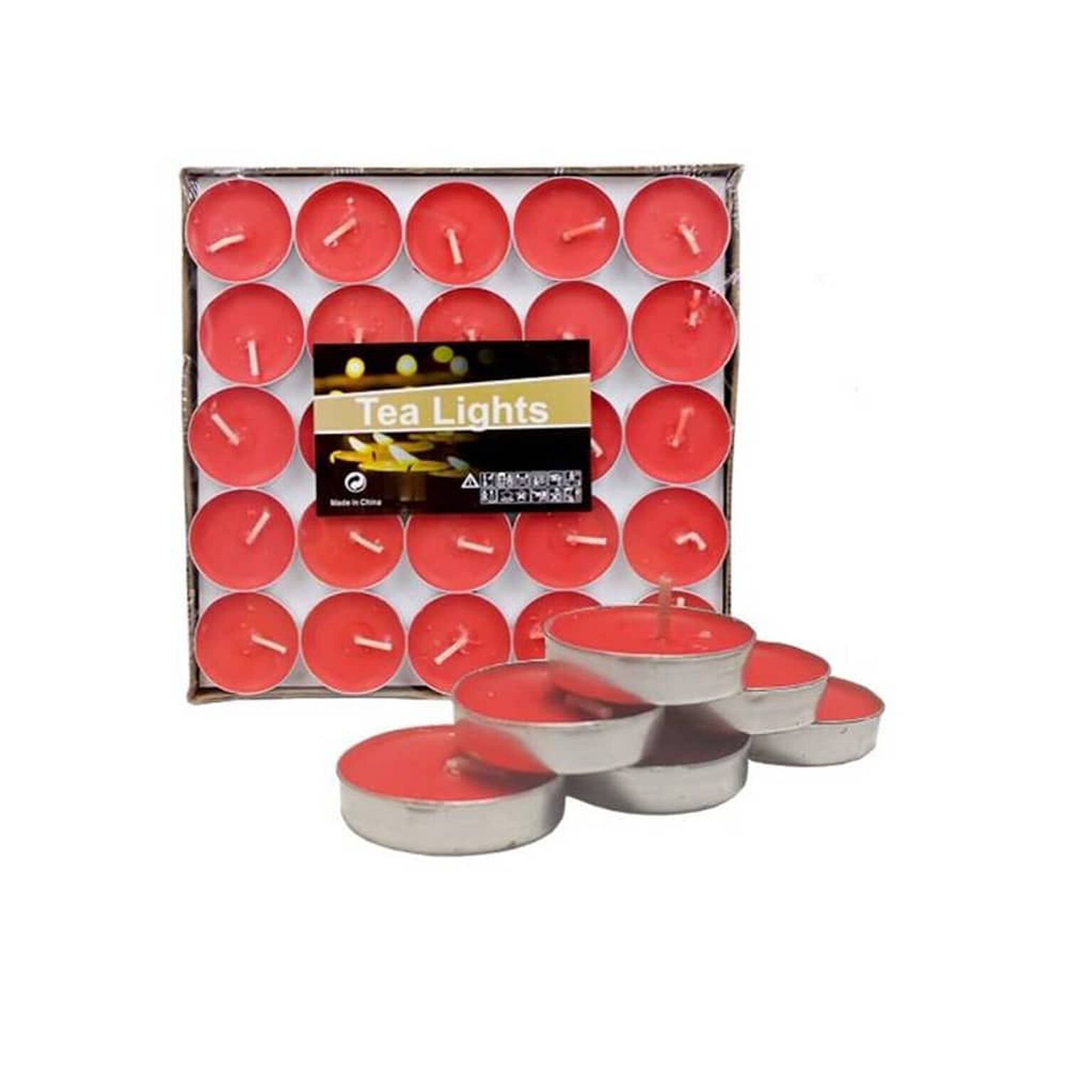 Set 50 Velas Decorativas Rojas image number 0.0