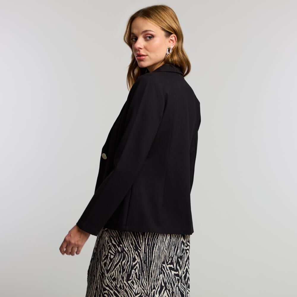 Blazer Sastrero Spandex Cuello Solapa Mujer Kimera image number 3.0