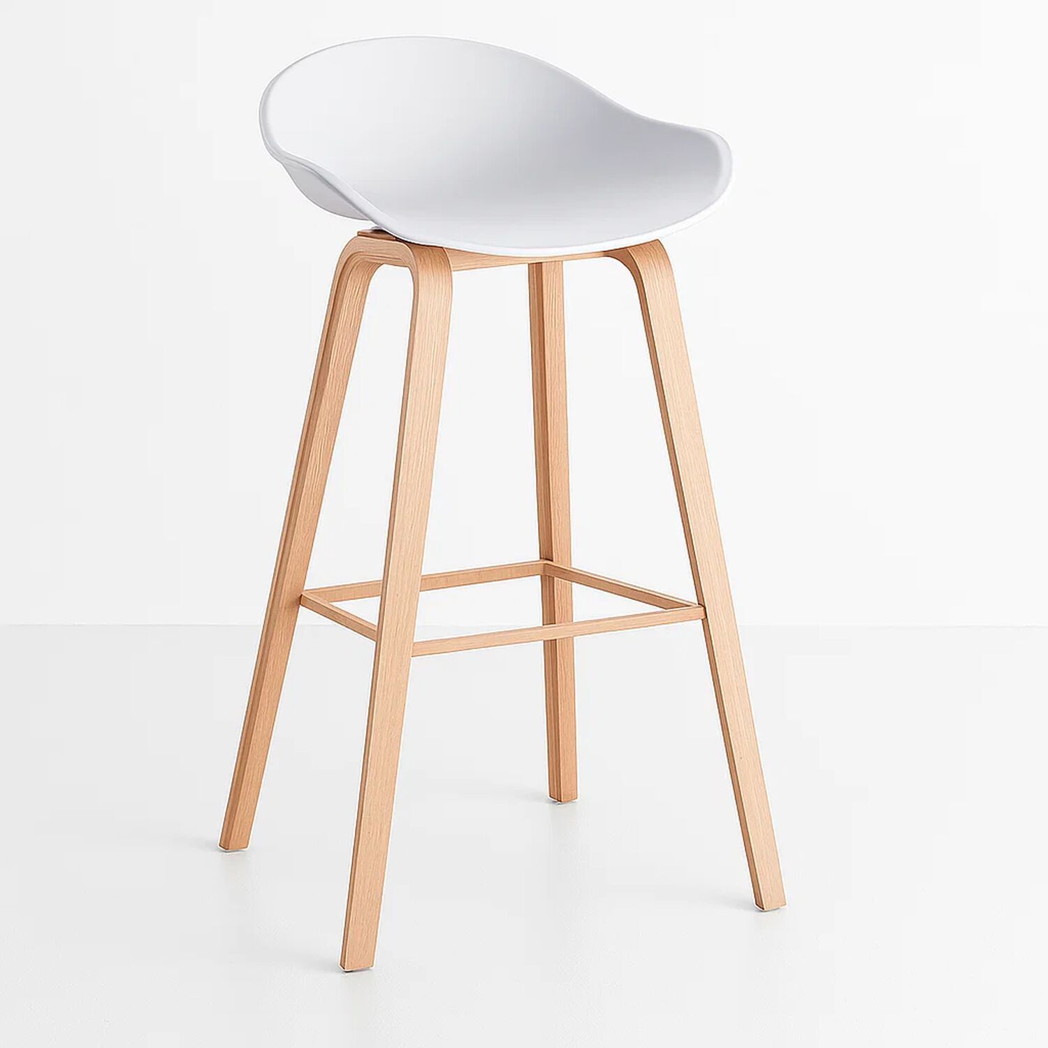 Taburete Piso Bar Nordic - Blanco image number 0.0
