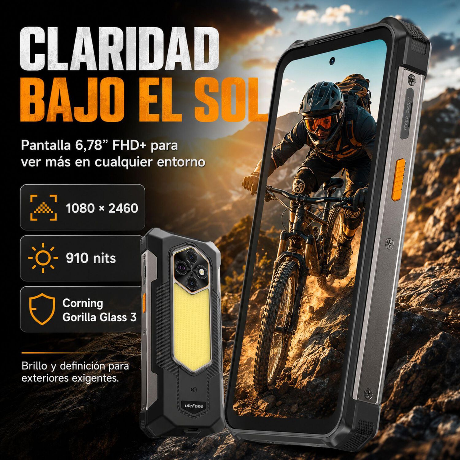 Celular Rugged Ulefone Rugking 5 Pro Bater&iacute;a 20000mah 256gb 16gb image number 5.0