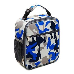 Lonchera Térmica Portátil Militar Azul Para Hombre