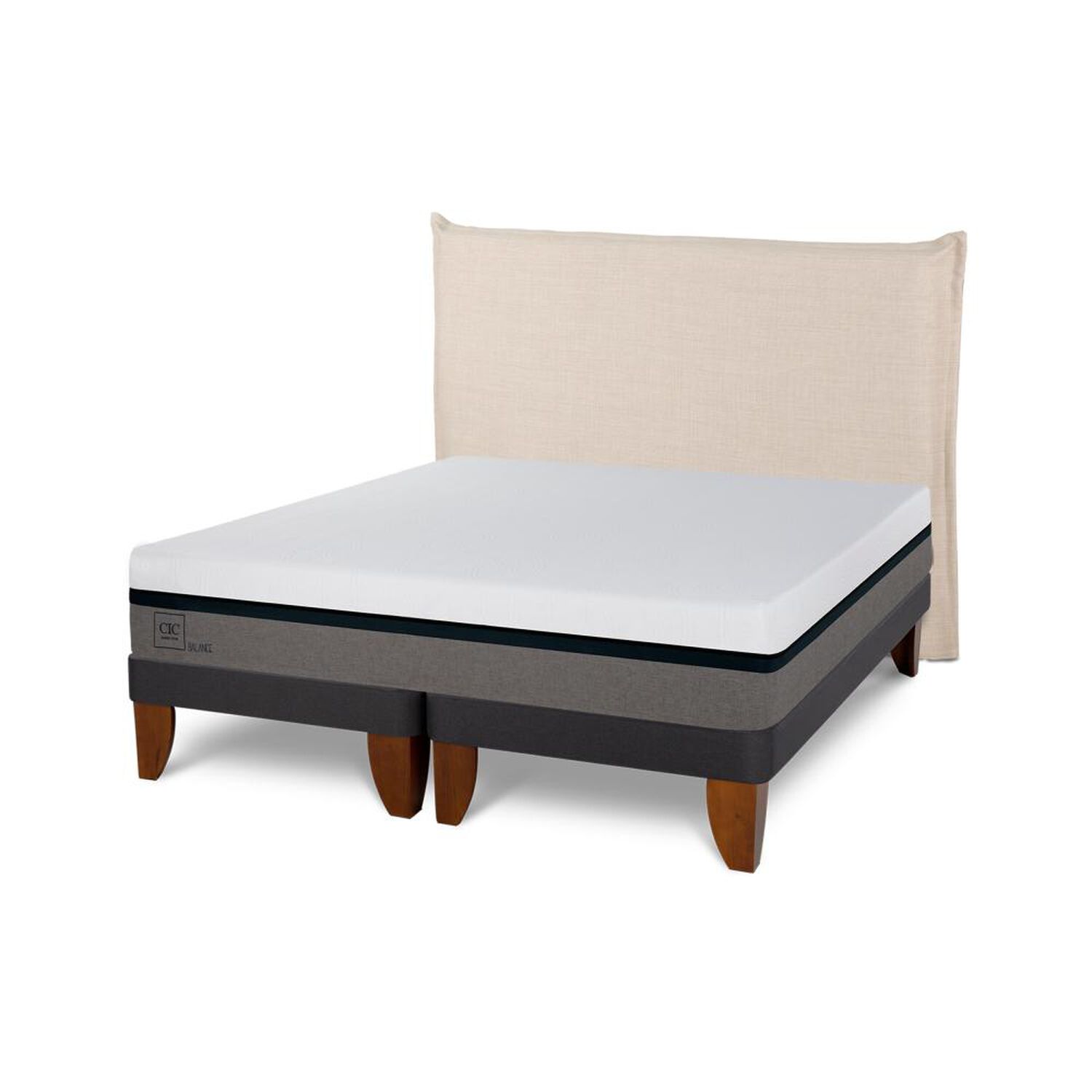Cama Europea Cic Balance / 2 Plazas / Base Dividida + Respaldo image number 5.0
