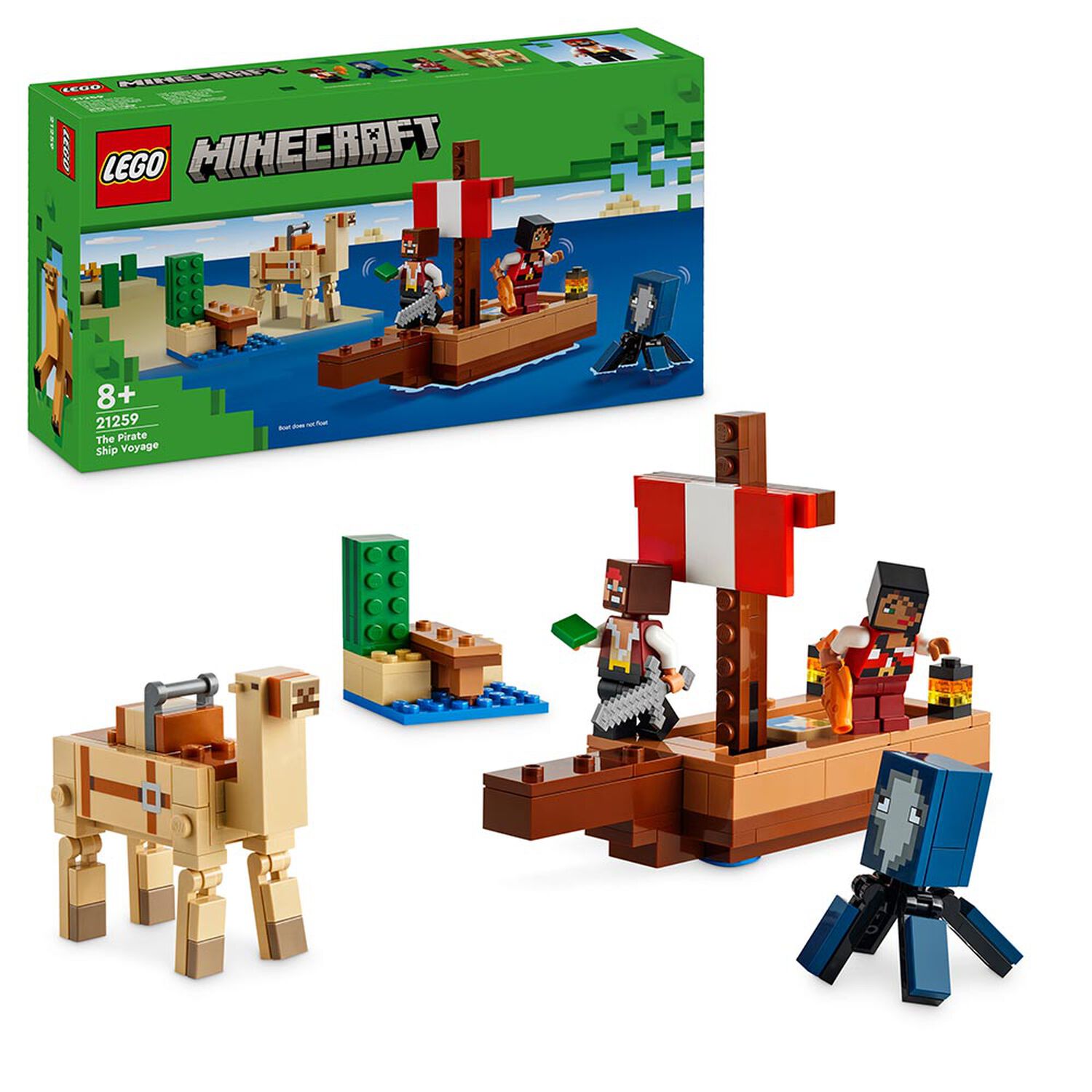 Lego Minecraft - El Viaje En El Barco Pirata - 21259 image number 0.0