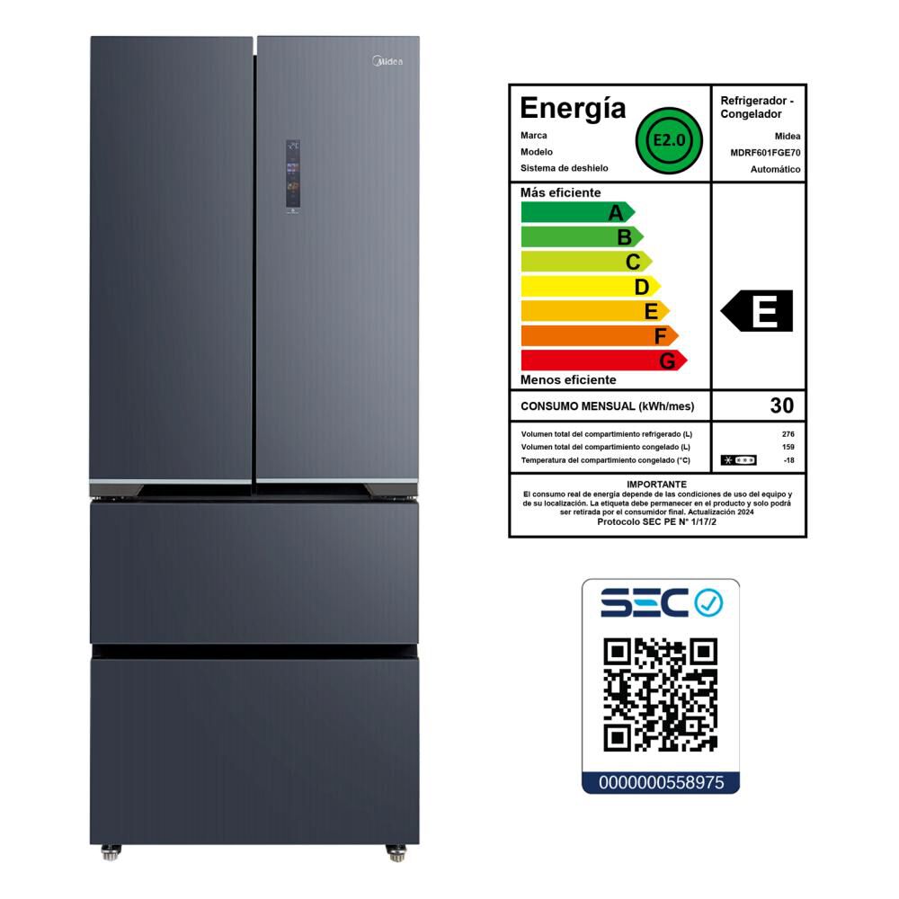 Refrigerador French Door Midea MDRF601FGE70 / No Frost / 435 Litros / image number 6.0