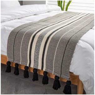 Piecera De Lino Flecos 60x210 Cm Mod06